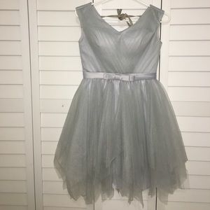 Grey wedding/court  tulle dress